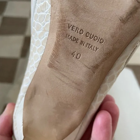 PARIS TEXAS Croc-effect leather knee-high boots size US 10/EU 40 - Picture 4 of 6